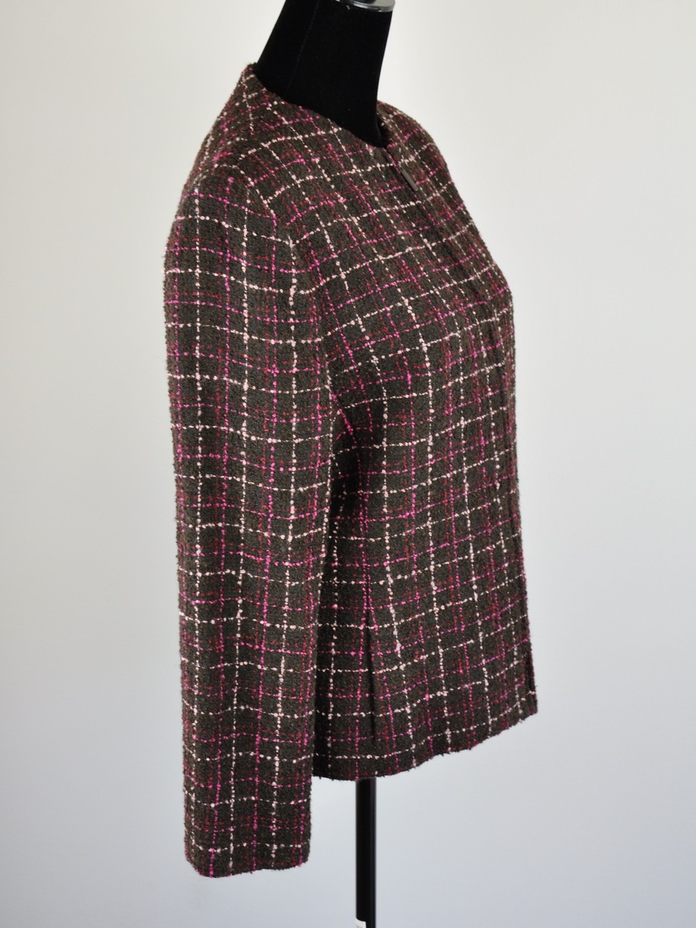 Kasper & Co ASL Womens 14 Nubby Wool Blend Tweed Boucle Blazer Jacket Career - Picture 4 of 7